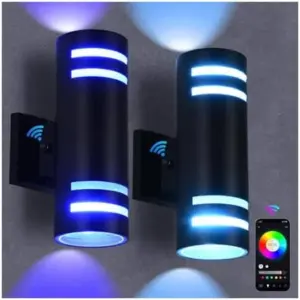 TwinGlow Smart Außenwandleuchten – 2er Set