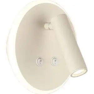 LumaCircle DualLight – LED Wandleuchte mit Leselicht